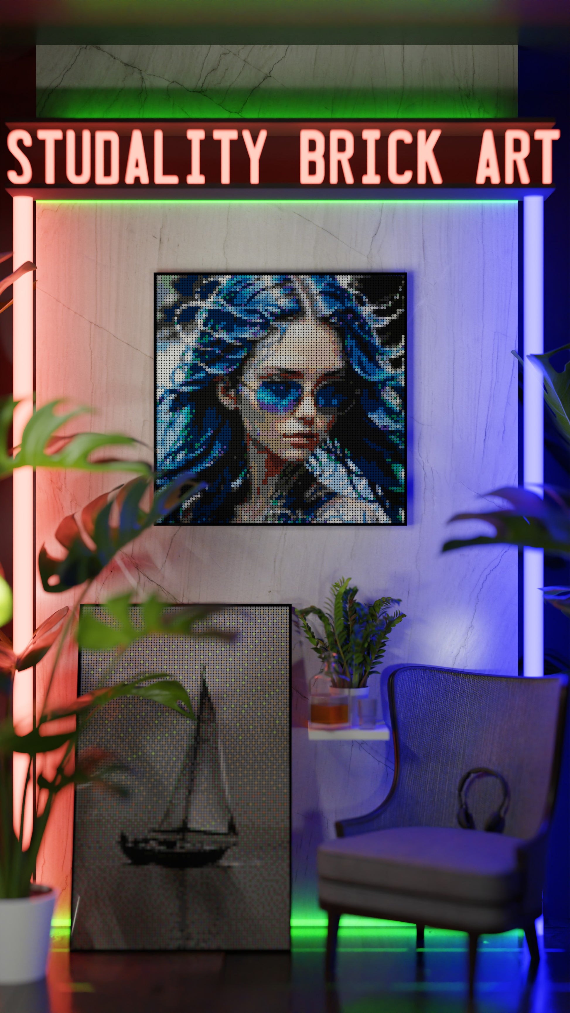 Aqua Enchantress (9,700 Pieces)  | Brick-Art Mosaic Set