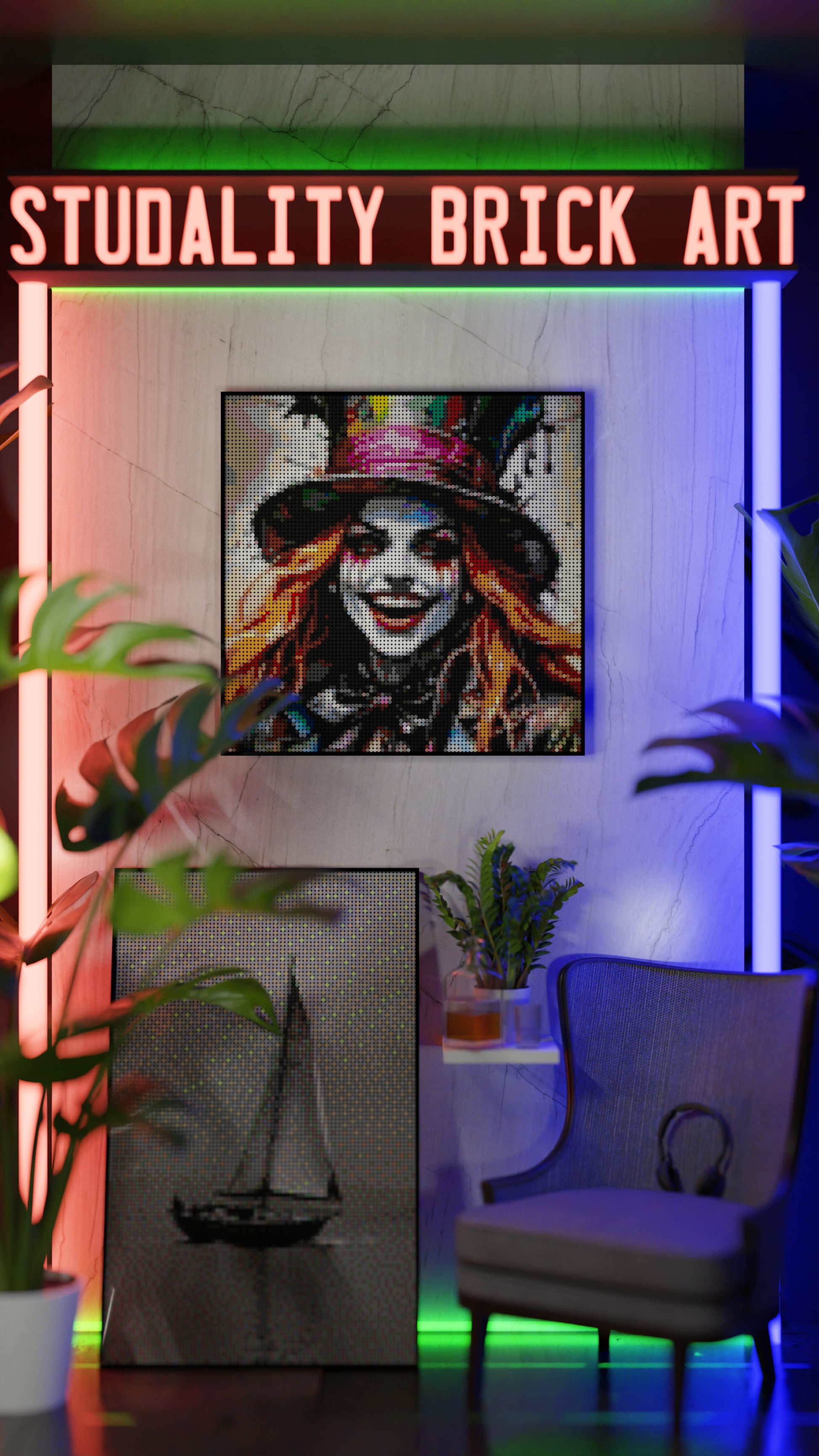 The Mad Hattress (9,700 Pieces)  | Brick-Art Mosaic Set