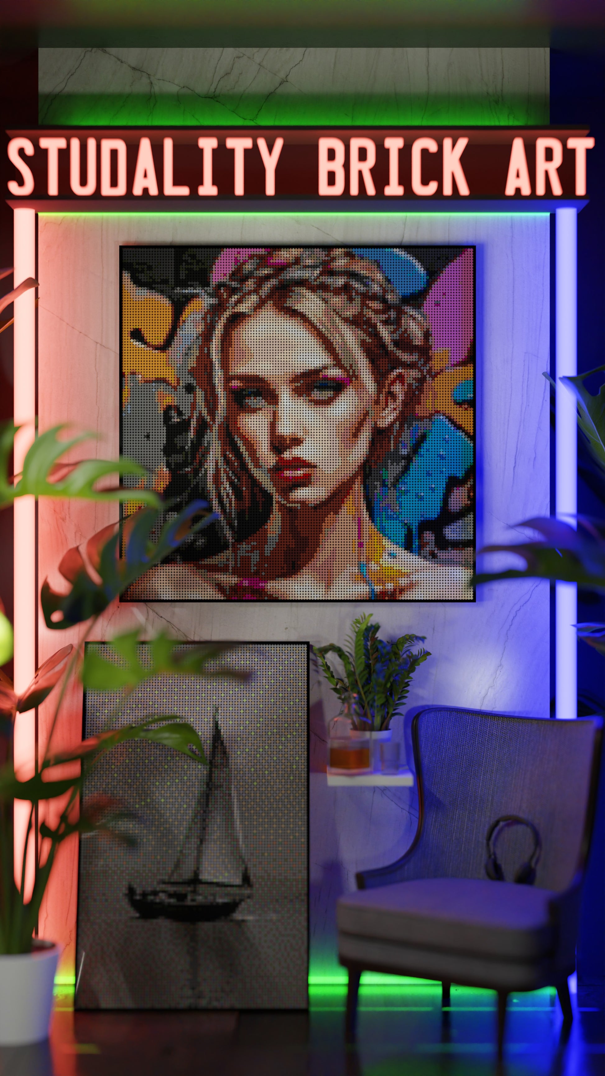 Canvas Muse (17,132 Pieces)  | Brick-Art Mosaic Set