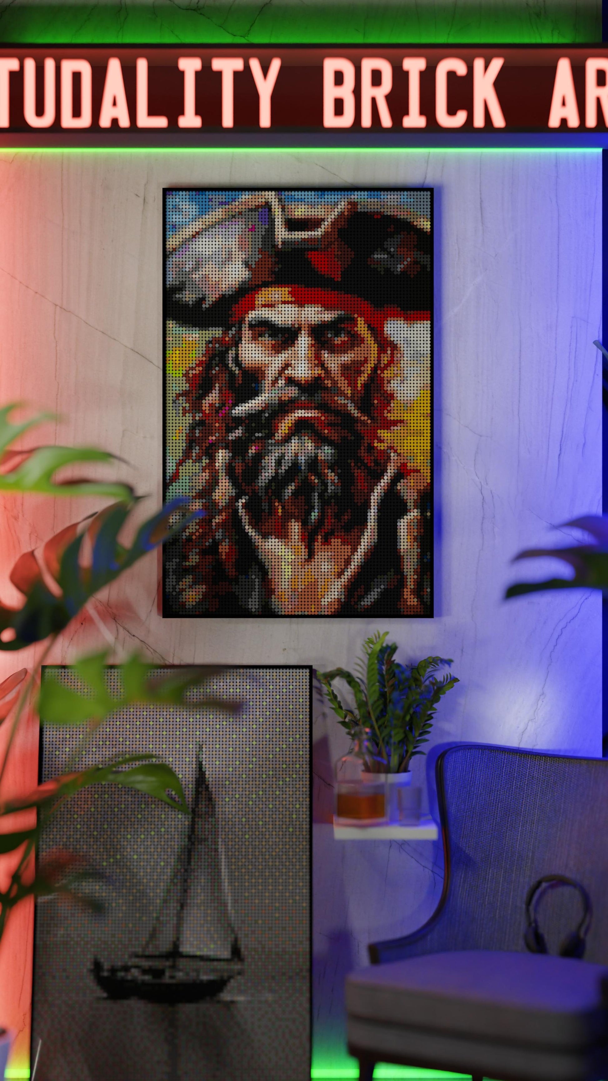 Captain Dreadheart (10,769 Pieces)  | Brick-Art Mosaic Set