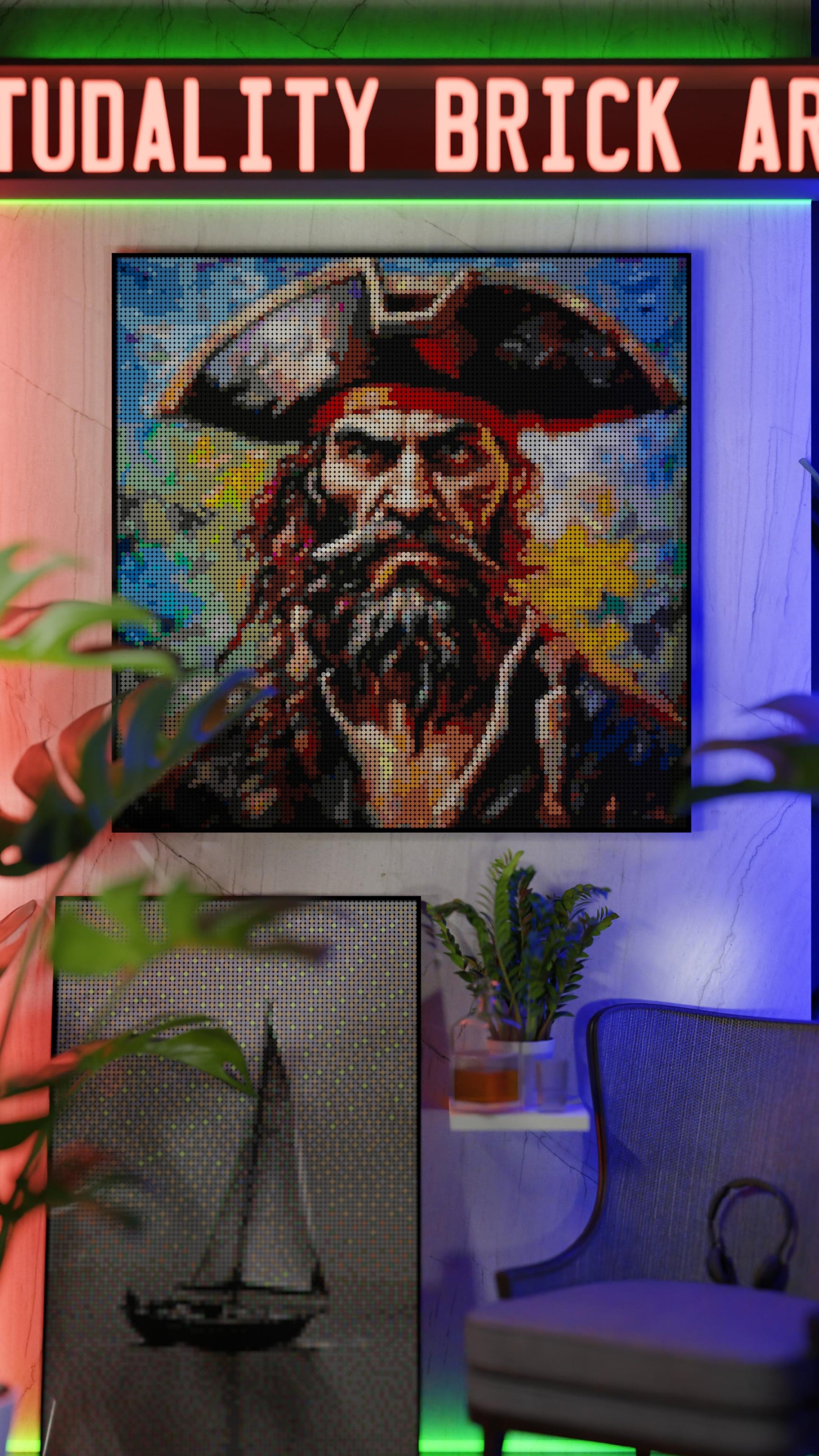 Captain Dreadheart (17,132 Pieces)  | Brick-Art Mosaic Set