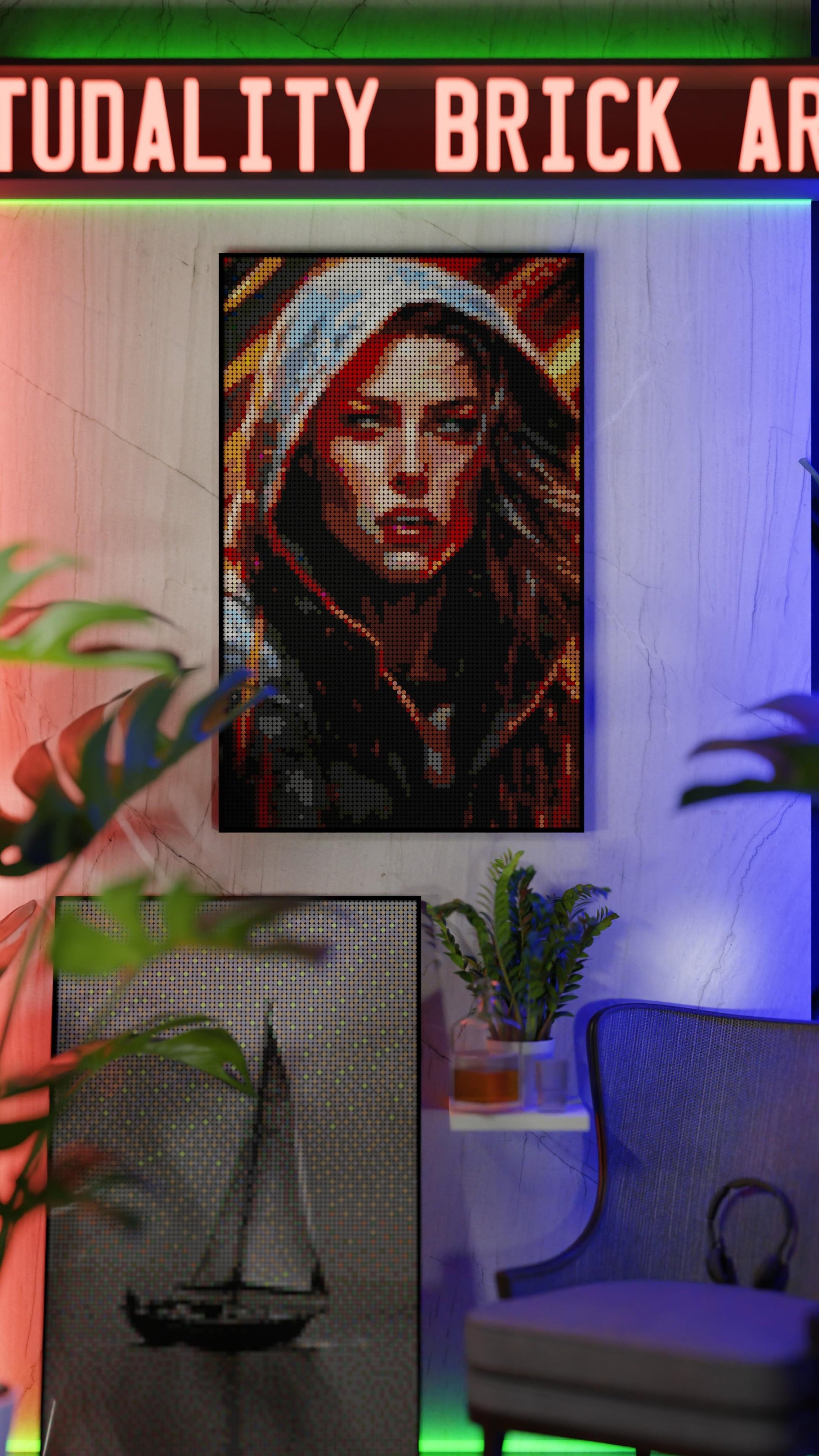 Leona Hellfire (10,769 Pieces)  | Brick-Art Mosaic Set
