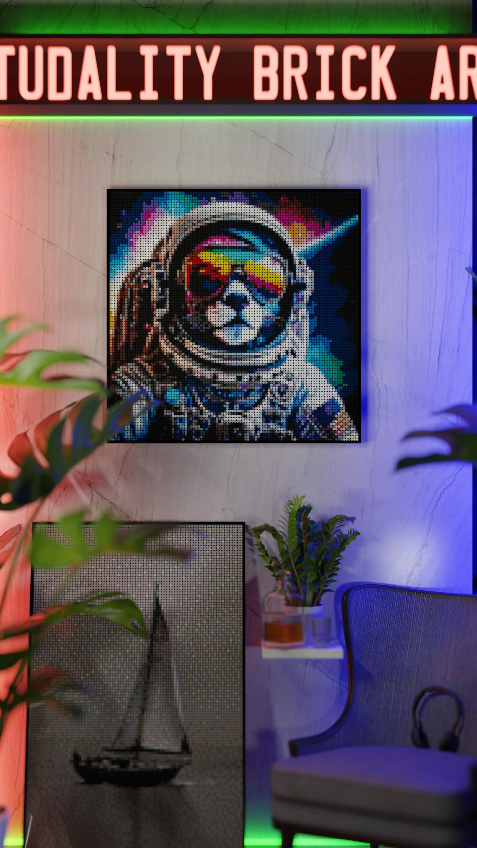 Purrsuit of Space (9,700 Pieces)  | Brick-Art Mosaic Set