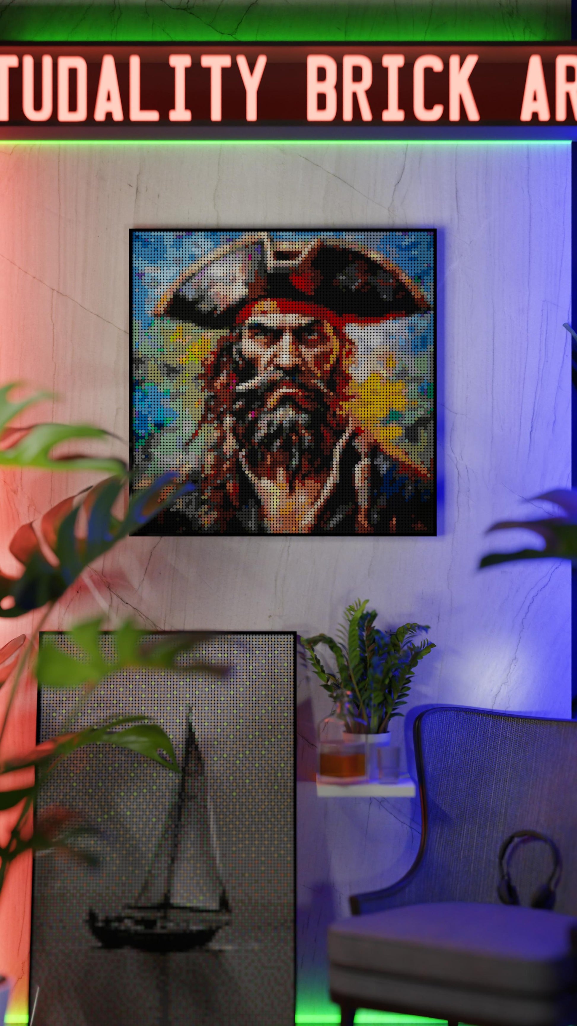 Captain Dreadheart (9,700 Pieces)  | Brick-Art Mosaic Set