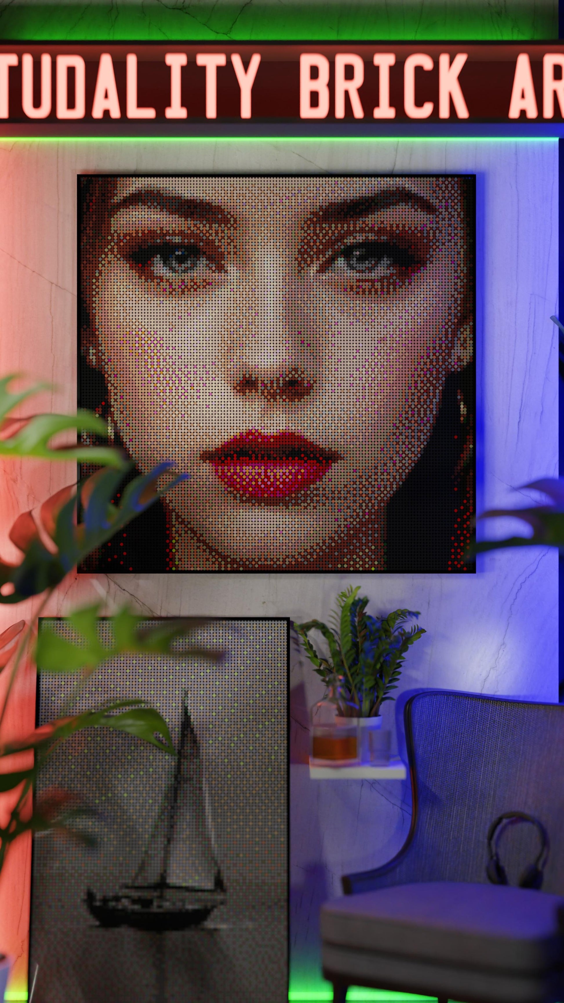The Alluring Stare (17,132 Pieces)  | Brick-Art Mosaic Set