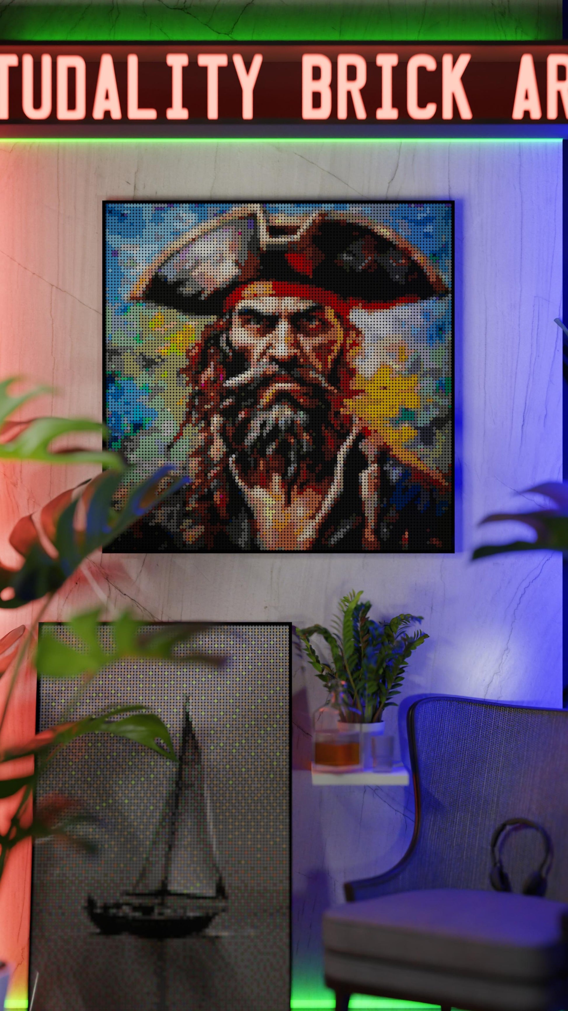 Captain Dreadheart (13,153 Pieces)  | Brick-Art Mosaic Set