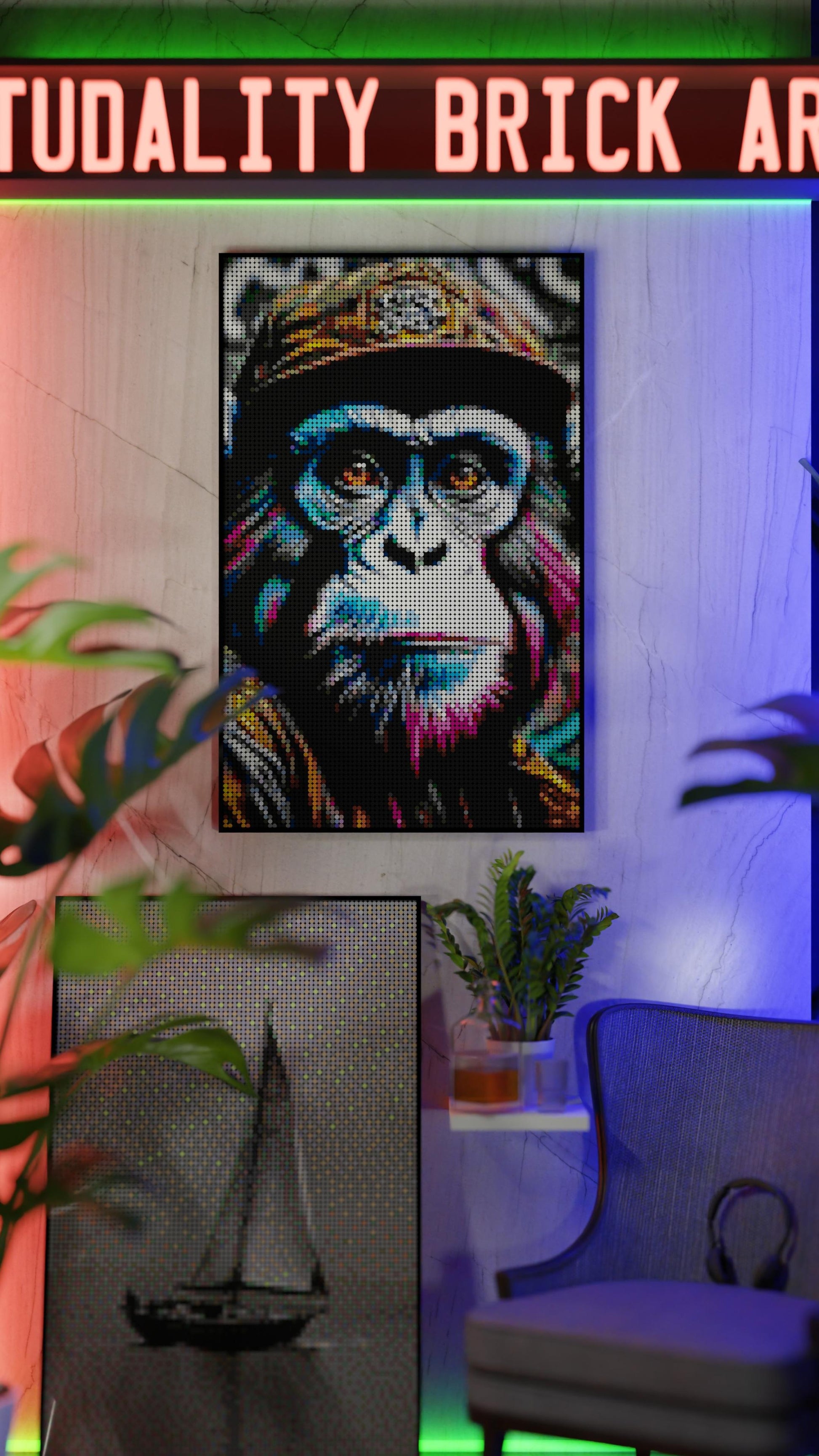 Ape Hop Movement (10,769 Pieces)  | Brick-Art Mosaic Set