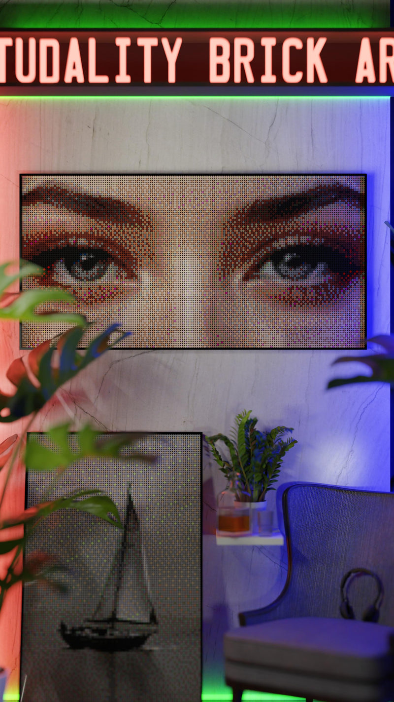 The Alluring Stare LEGO style mosaic