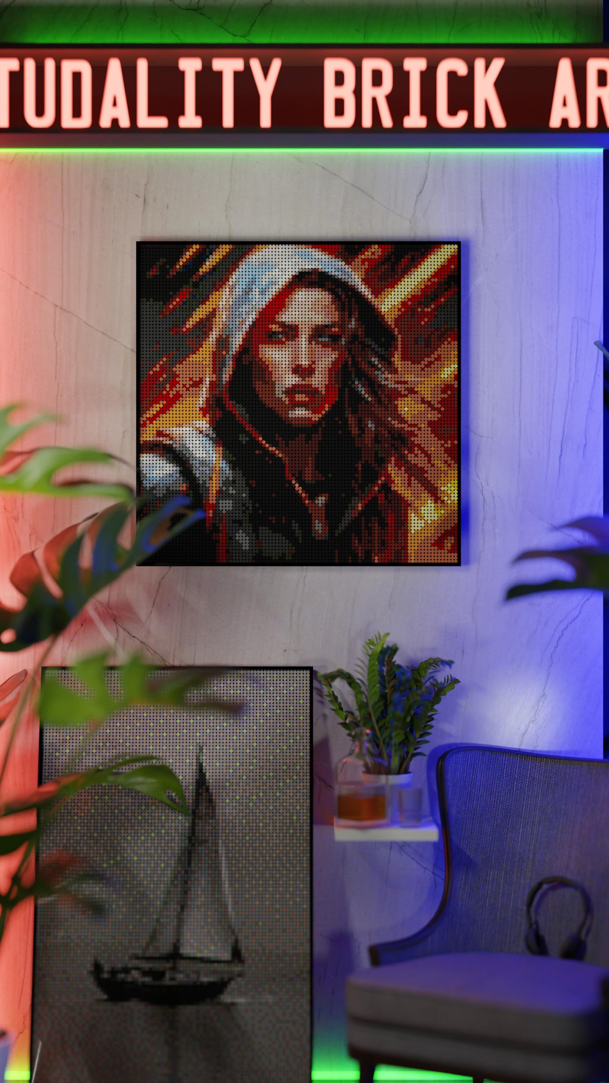 Leona Hellfire (9,700 Pieces)  | Brick-Art Mosaic Set