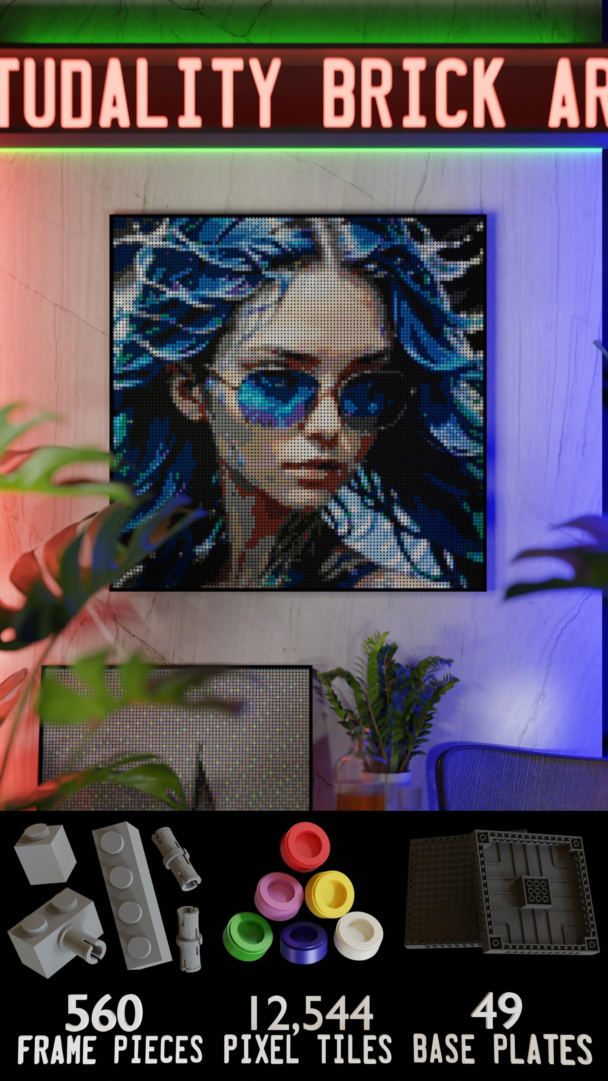 Aqua Enchantress (13,153 Pieces)  | Brick-Art Mosaic Set