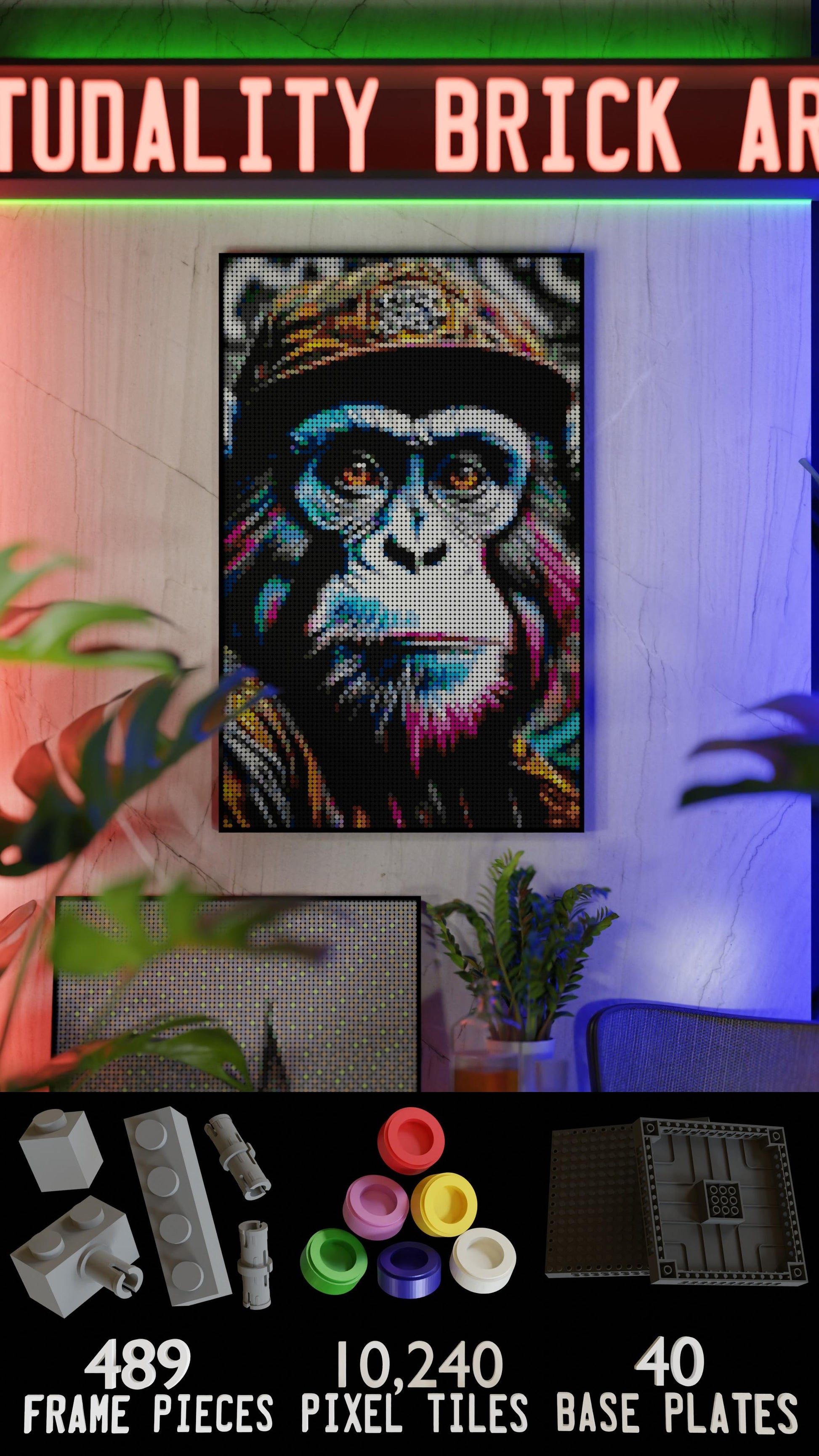 Ape Hop Movement (10,769 Pieces)  | Brick-Art Mosaic Set