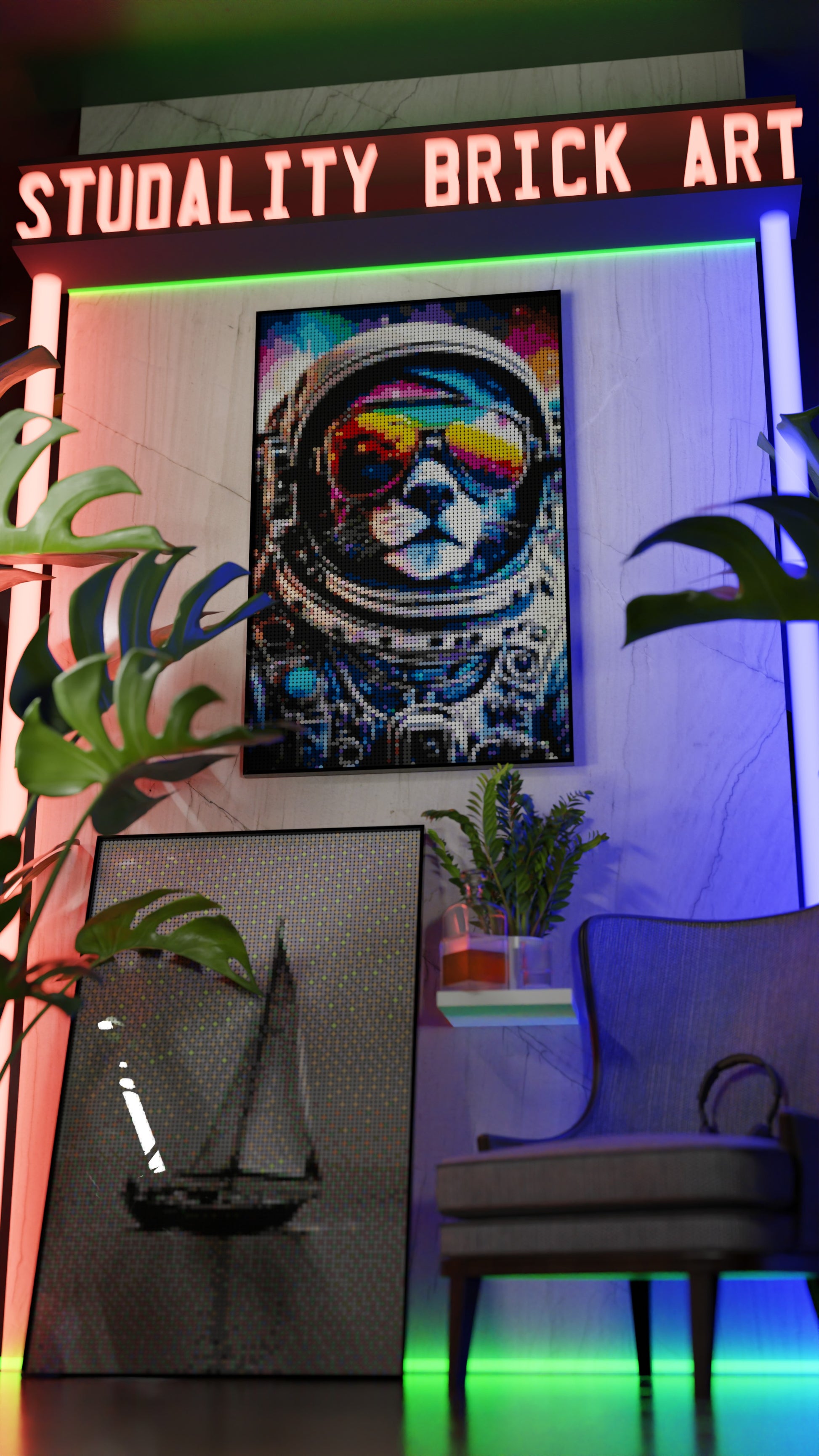 Purrsuit of Space (10,769 Pieces)  | Brick-Art Mosaic Set