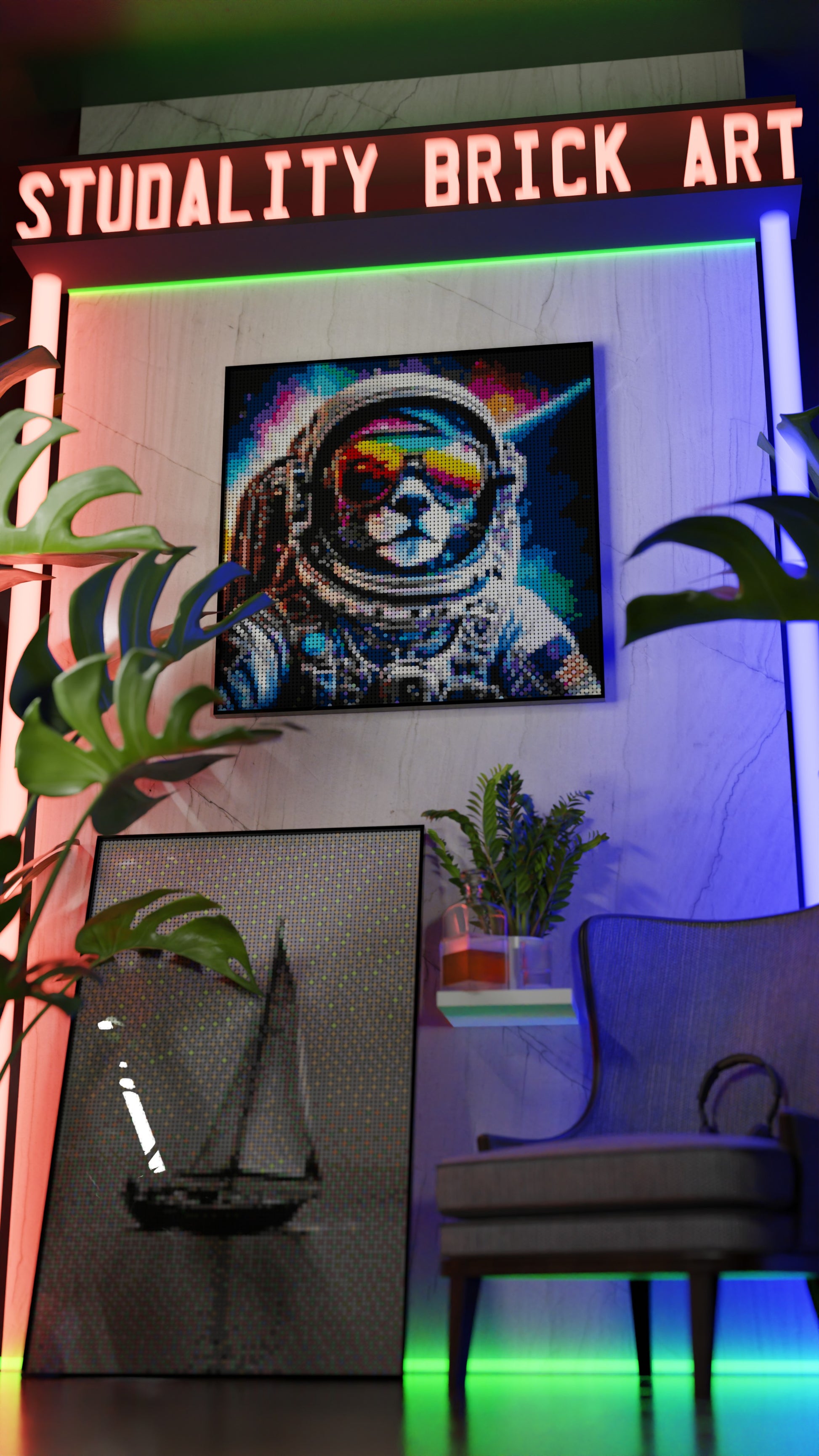 Purrsuit of Space (9,700 Pieces)  | Brick-Art Mosaic Set