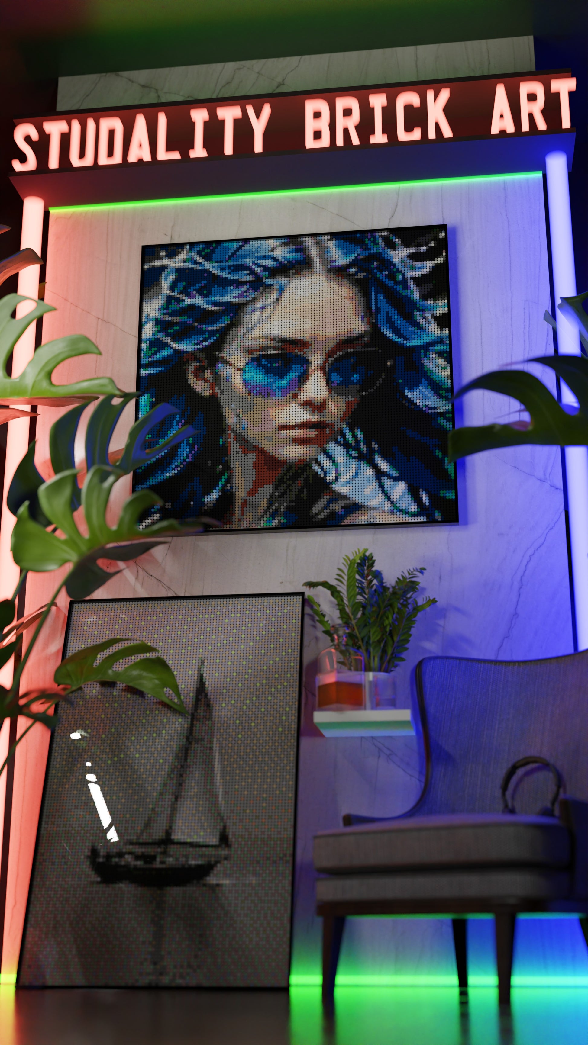 Aqua Enchantress (13,153 Pieces)  | Brick-Art Mosaic Set