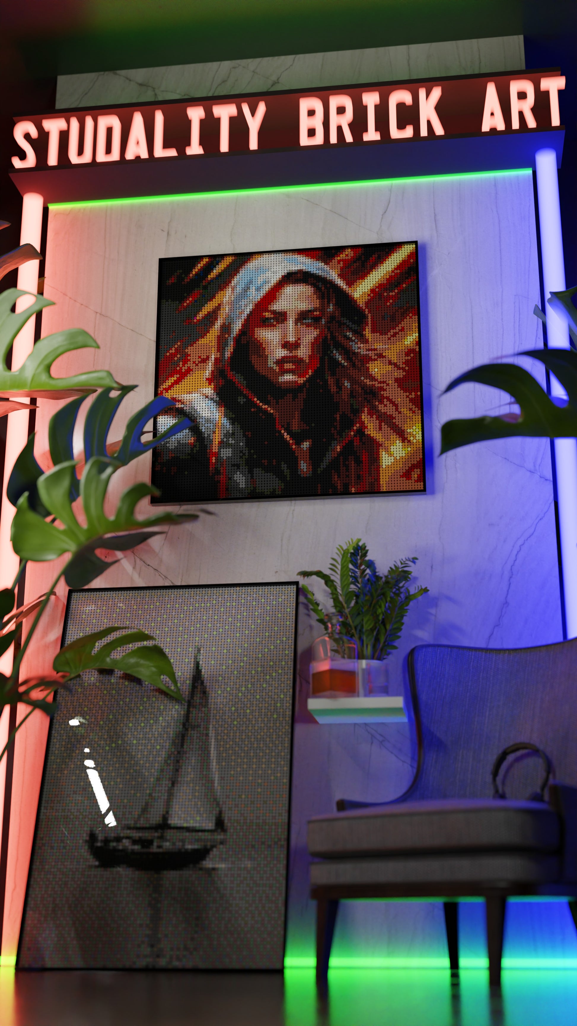 Leona Hellfire (9,700 Pieces)  | Brick-Art Mosaic Set