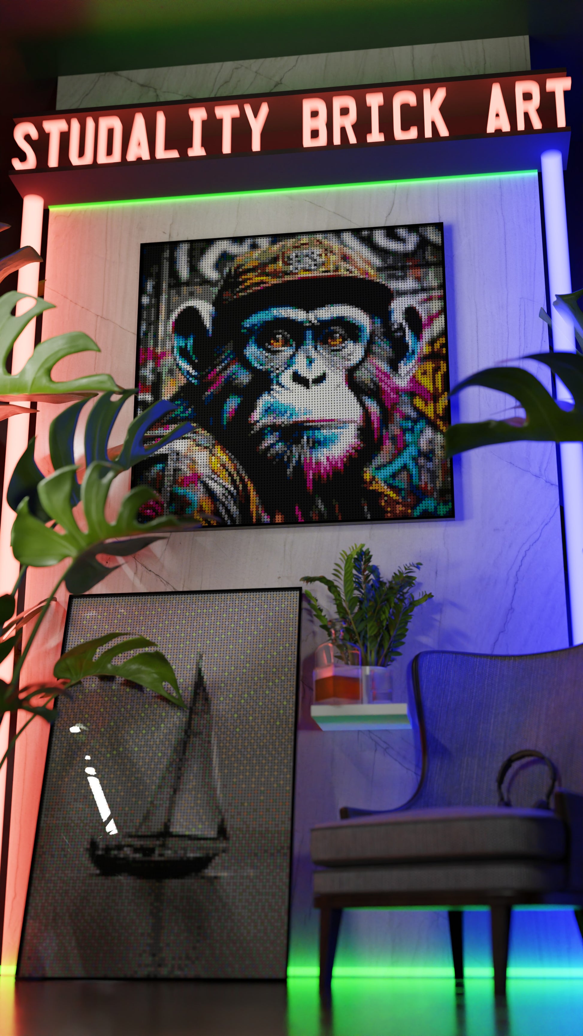 Ape Hop Movement (13,153 Pieces)  | Brick-Art Mosaic Set