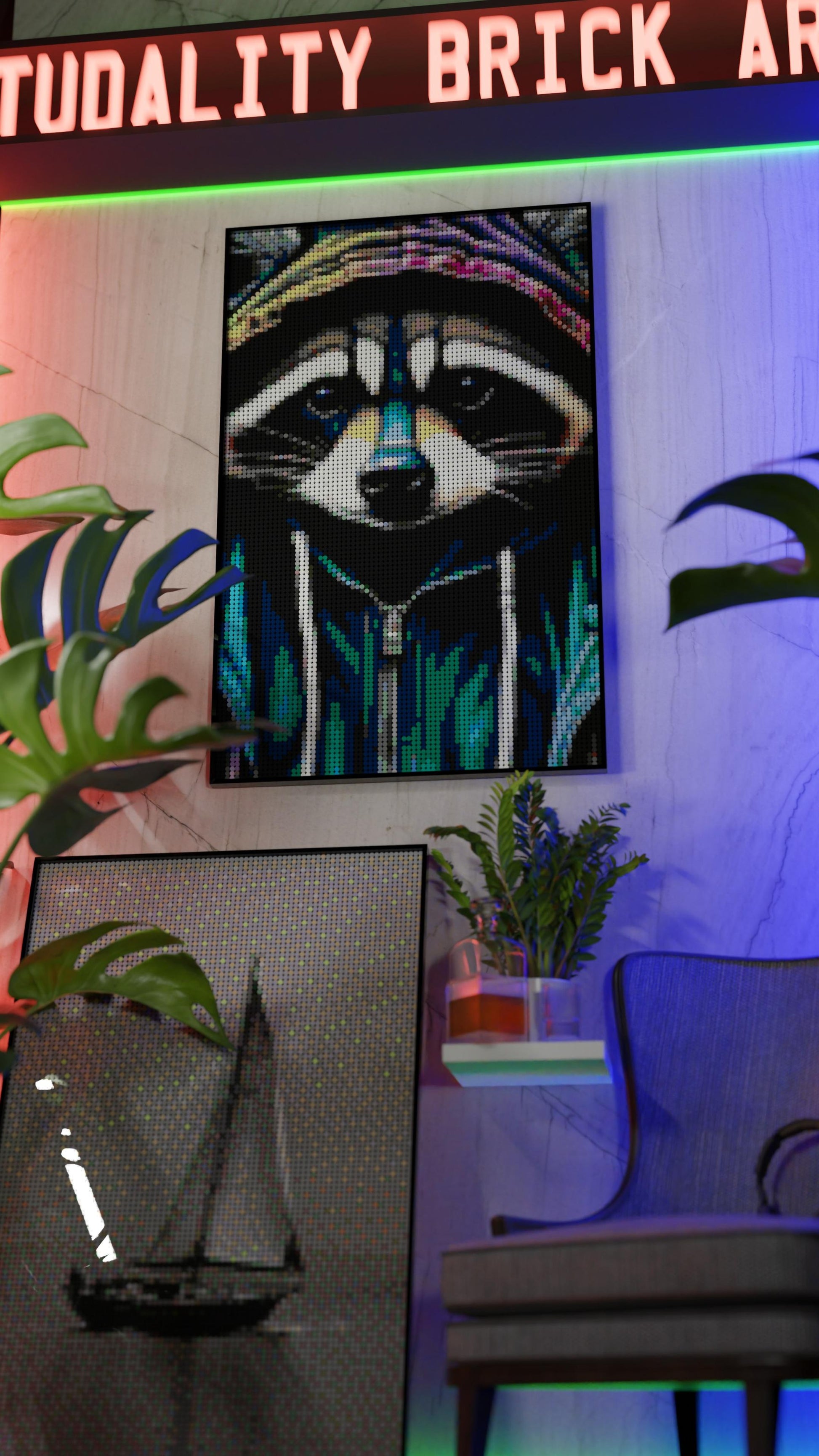 Raccoonaissance (10,769 Pieces)  | Brick-Art Mosaic Set