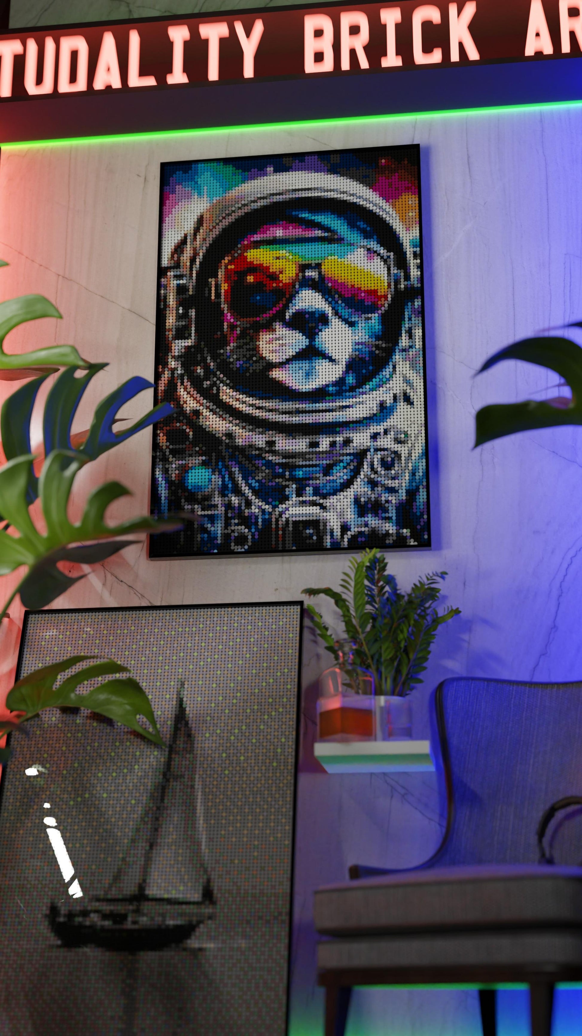 Purrsuit of Space (10,769 Pieces)  | Brick-Art Mosaic Set