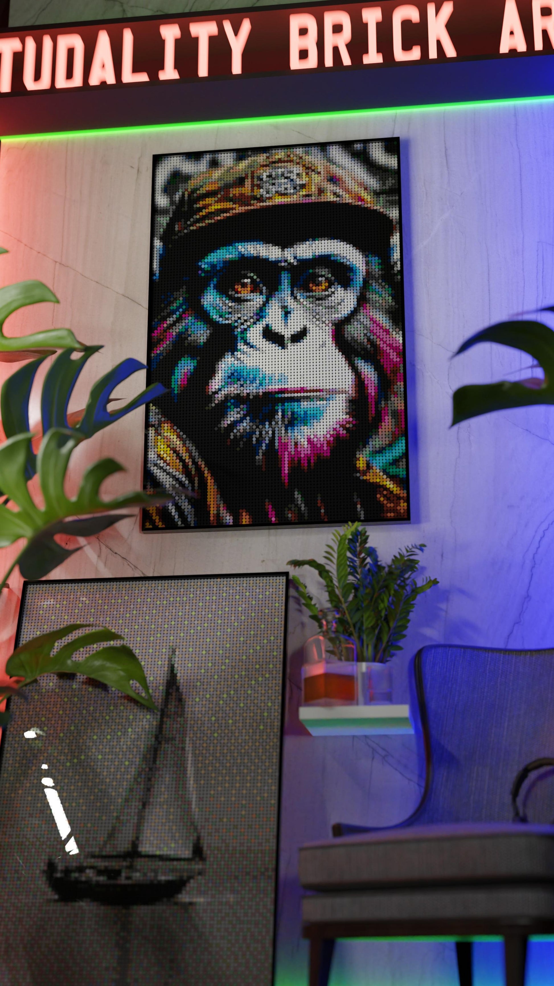 Ape Hop Movement (10,769 Pieces)  | Brick-Art Mosaic Set
