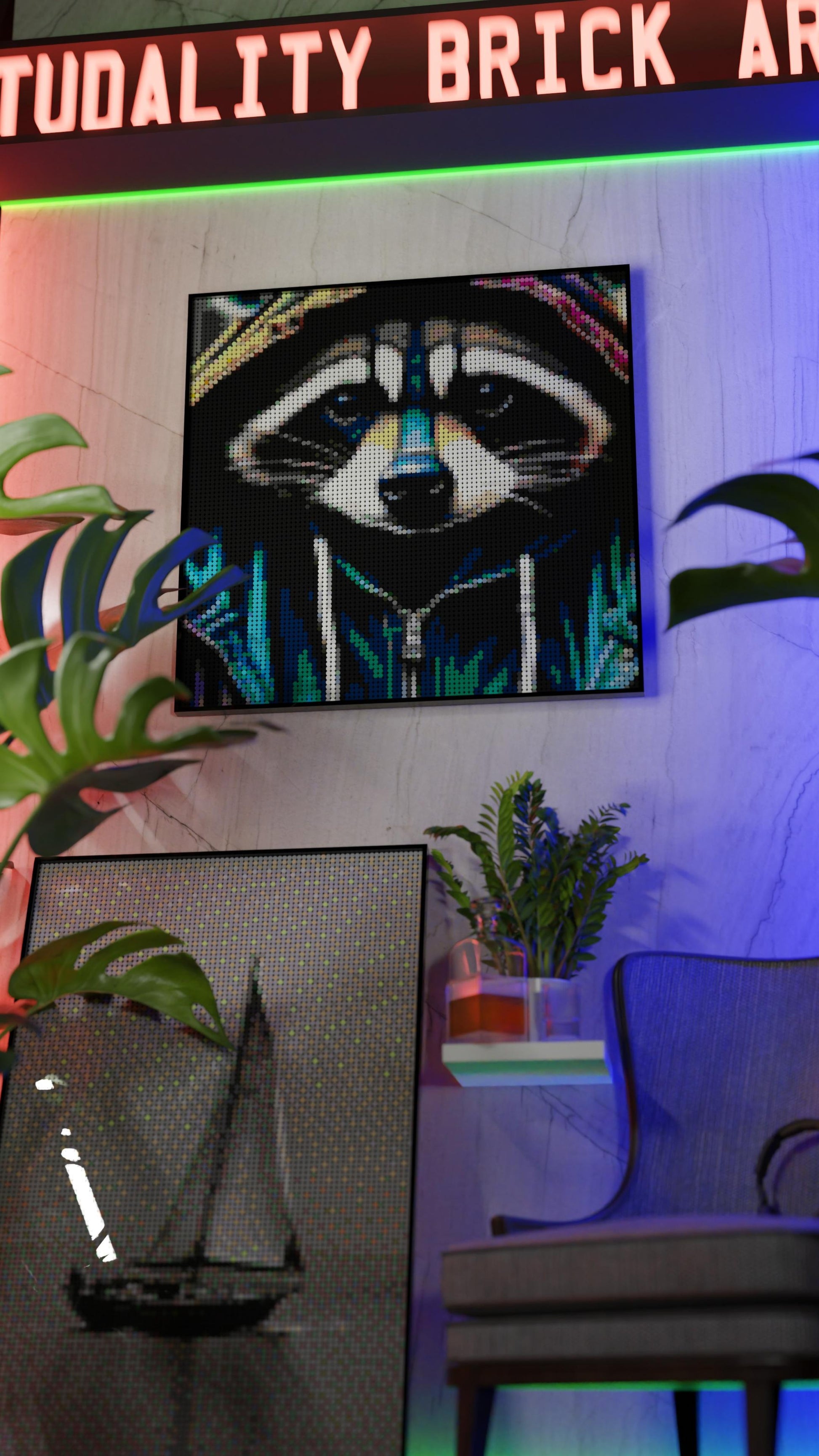 Raccoonaissance (9,700 Pieces)  | Brick-Art Mosaic Set