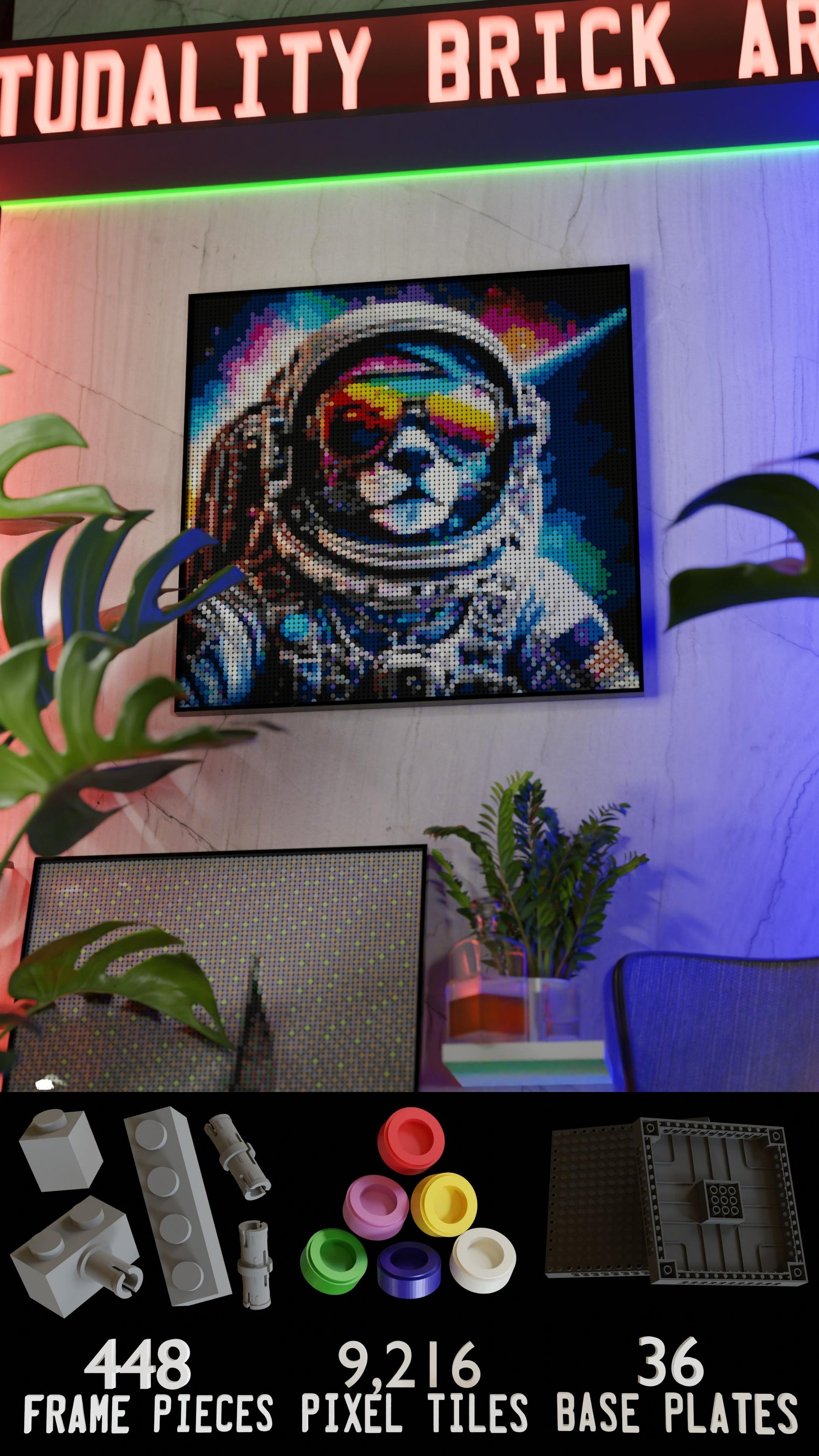 Purrsuit of Space (9,700 Pieces)  | Brick-Art Mosaic Set