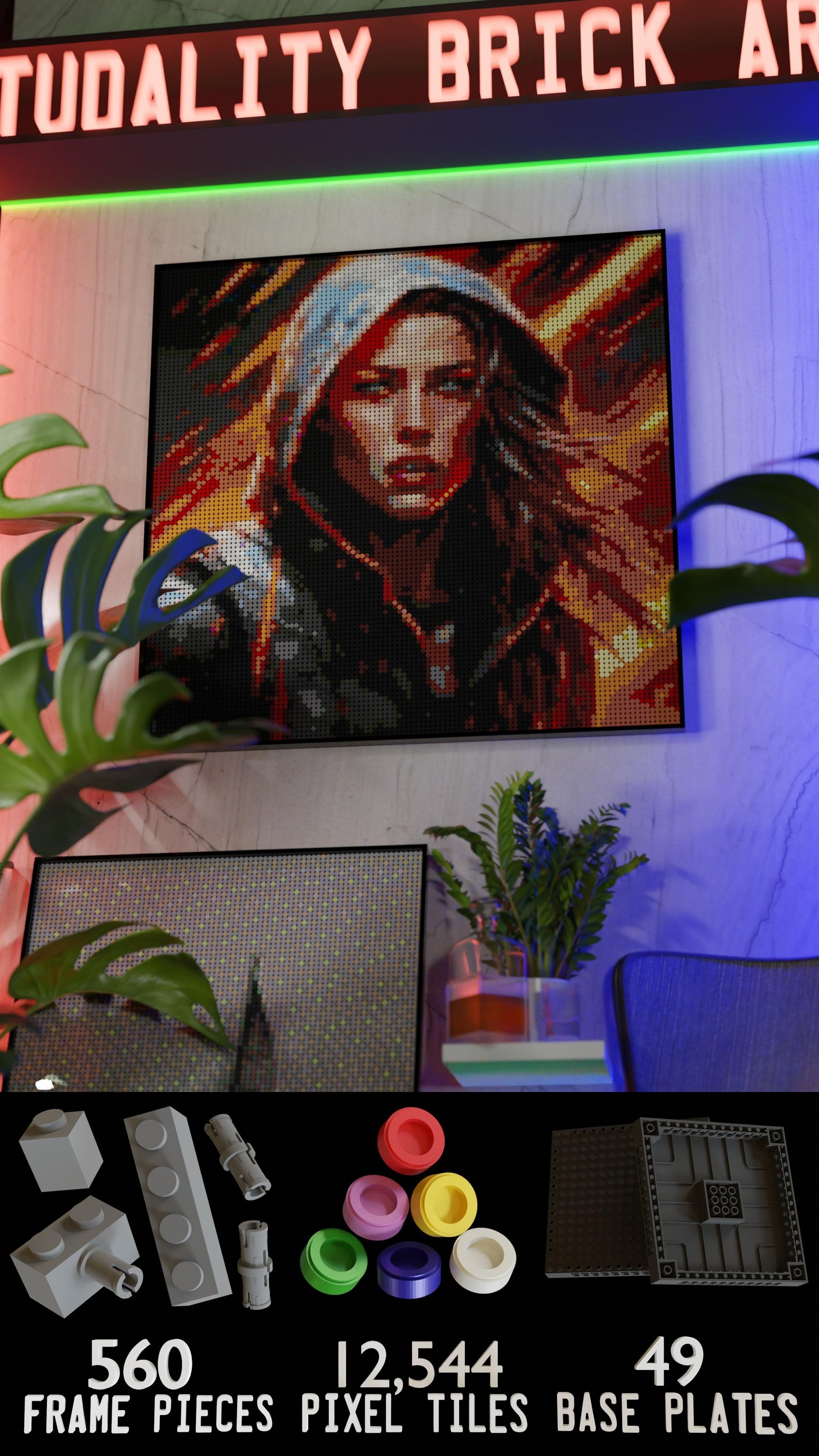 Leona Hellfire (13,153 Pieces)  | Brick-Art Mosaic Set