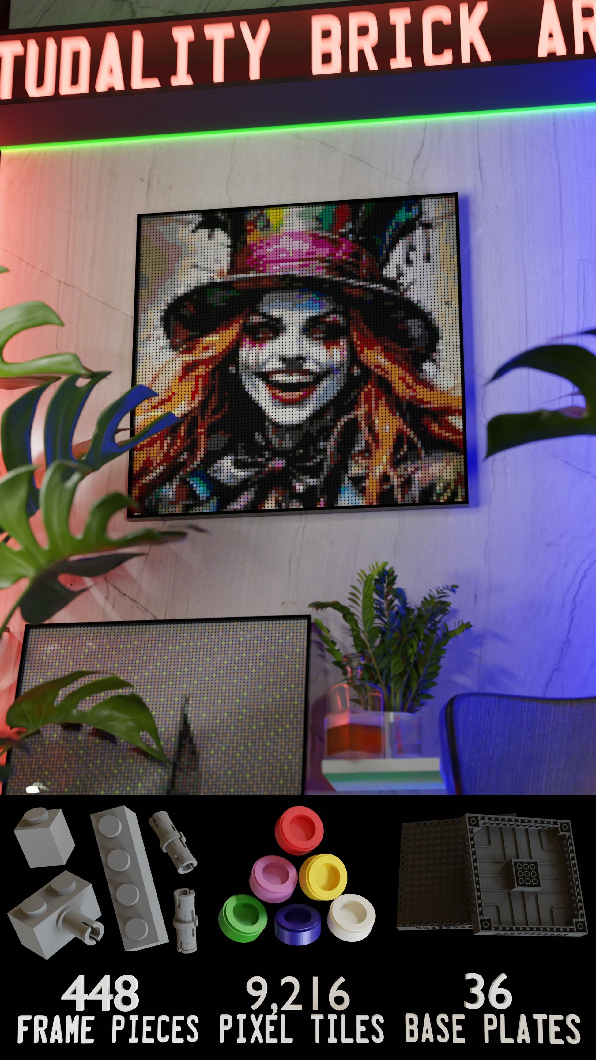 The Mad Hattress (9,700 Pieces)  | Brick-Art Mosaic Set